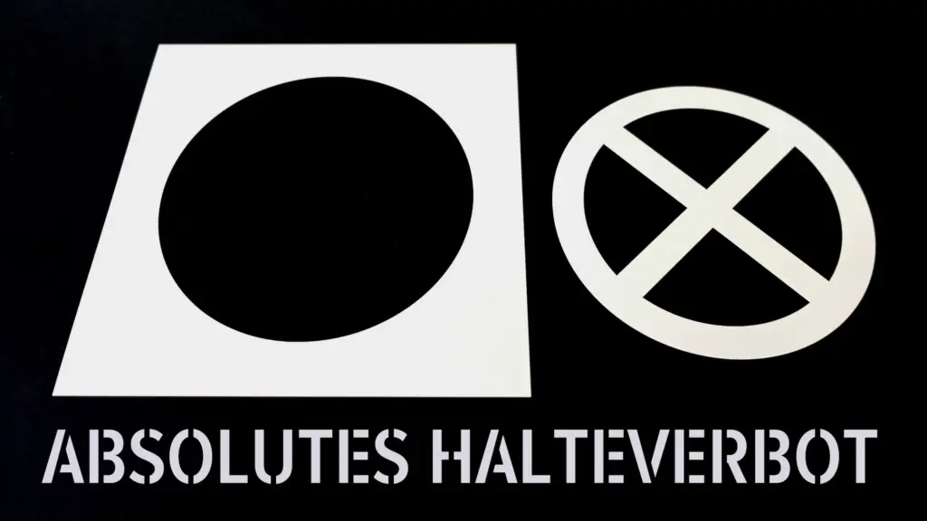 Schablone Absolutes Halteverbot